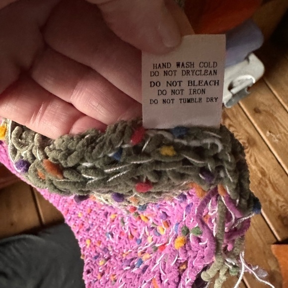 Davi and Dani size large striped chenille chunky knit cardigan. Gently‎ worn . - Picture 12 of 14